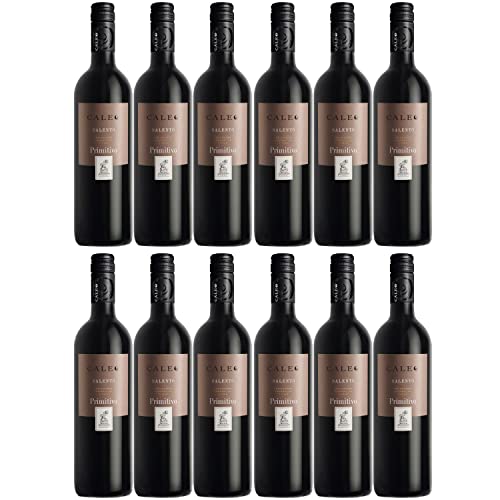 Primitivo Salento Caleo Apulien IGT Rotwein Wein trocken Italien I Visando Paket (12 x 0,75l) von FeinWert