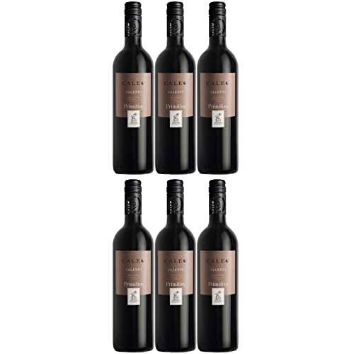 Primitivo Salento Caleo Apulien IGT Rotwein Wein trocken Italien I Visando Paket (6 x 0,75l) von FeinWert
