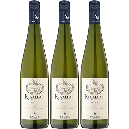 Regaleali Bianco Tasca d'Almerita DOC Weißwein Wein trocken Italien Inkl. FeinWert E-Book (3 x 0,75l) von FeinWert