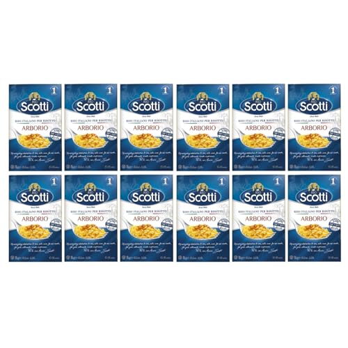 Riso Scotti Riso italiano Arborio-Reis Italien inkl. FeinWert E-Book (12 x 1kg) von FeinWert