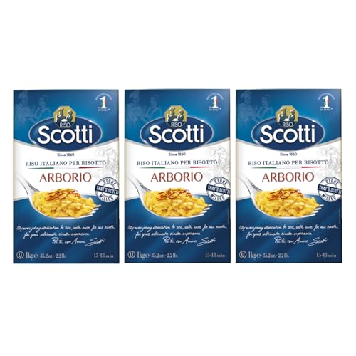 Riso Scotti Riso italiano Arborio-Reis Italien inkl. FeinWert E-Book (3 x 1kg) von FeinWert