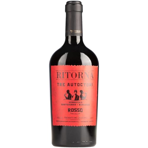 Ritorna Tre Autoctoni Rosso Vigneti Del Salento Rotwein Rot trocken Italien inkl. FeinWert E-Book (1 x 0,75l) von FeinWert
