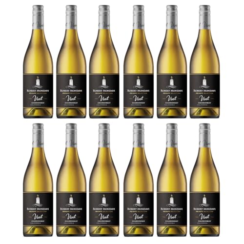Robert Mondavi Vint Private Selection Chardonnay Weisswein Wein Trocken USA inkl. FeinWert E-Book (12 x 0,75l) von FeinWert