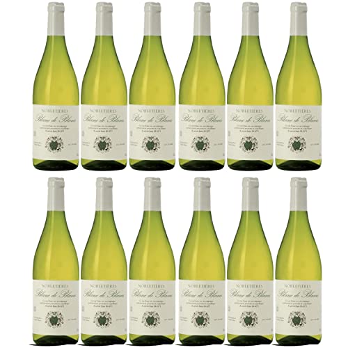 Rocher Blanc de Blancs Nobletières Vin de France Weißwein Wein trocken Frankreich I FeinWert Paket (12 x 0,75l) von FeinWert