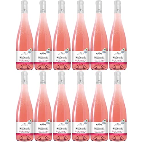 Rose d'Anjou AOC demi-sec Elysis Roséwein Wein halbtrocken Frankreich I FeinWert Paket (12 x 0,75l) von FeinWert