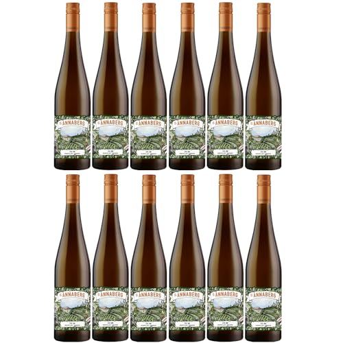 Sankt Annaberg 355 NN Riesling BIO Weißwein Wein feinherb Pfalz Inkl. FeinWert E-Book (12 x 0,75l) von FeinWert