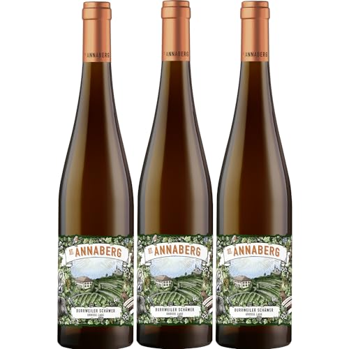 Sankt Annaberg Burweiler Schäwer Grosse Lage Riesling trocken BIO Weißwein Wein Trocken Pfalz Inkl. FeinWert E-Book (3 x 0,75l) von FeinWert