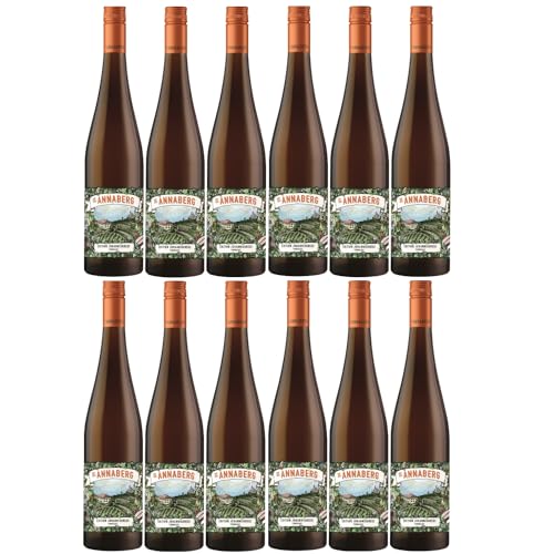 Sankt Annaberg Edition Johanniskreuz Lagencuvée aus dem Tonneaux Riesling trocken BIO Weißwein Wein Trocken Pfalz Inkl. FeinWert E-Book (12 x 0,75l) von FeinWert