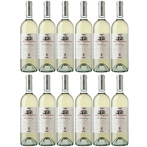 Santa Margherita Chardonnay Vigneti delle Dolomiti IGT Weißwein Wein trocken Italien I Visando Paket (12 x 0,75l) von FeinWert