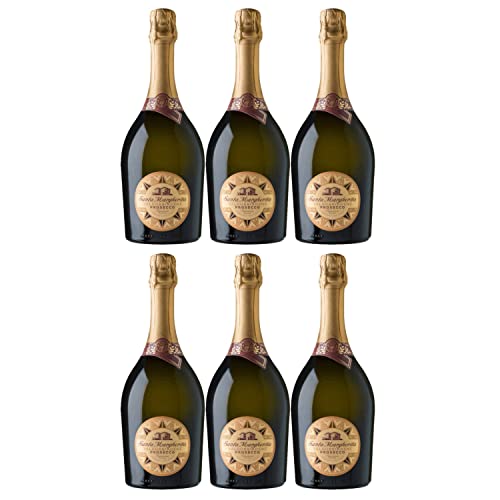 Santa Margherita Prosecco Valdobbiadene Superiore Extra Brut DOCG Italien I Visando Paket (6 x 0,75l) von FeinWert