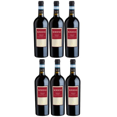 Santi Bardolino Ca' Bordenis classico DOC Rotwein Wein trocken Italien I Visando Paket (6 x 0,75l) von FeinWert
