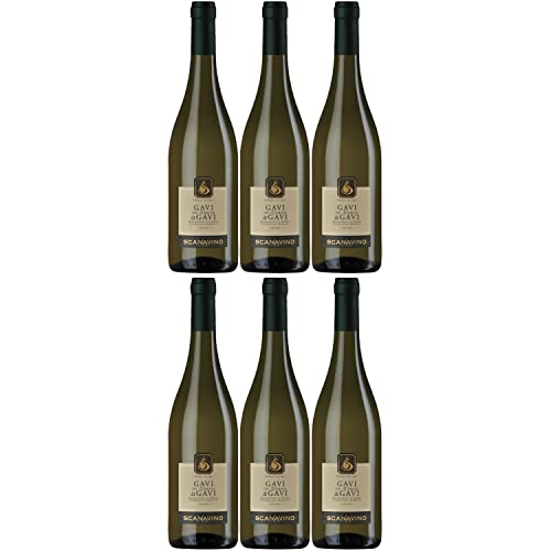 Scanavino Gavi DOCG Weißwein Wein trocken Italien I Visando Paket (6 x 0,75l) von FeinWert