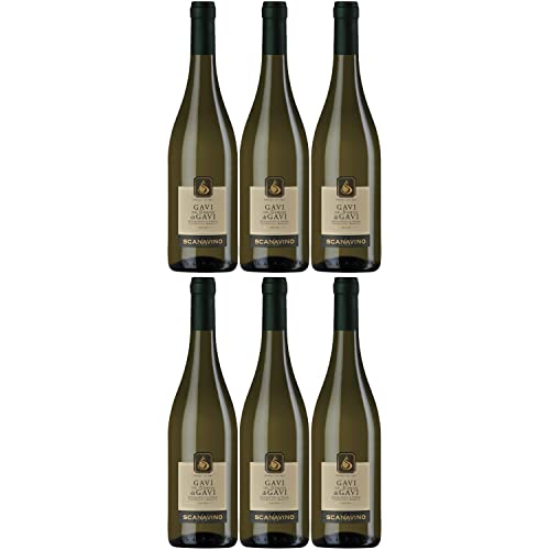 Scanavino Gavi DOCG Weißwein Wein trocken Italien I Visando Paket (6 x 0,75l) von FeinWert