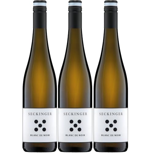 Seckinger Pinot Blanc de Noir Bio Weißwein Wein Halbtrocken Pfalz Inkl FeinWert E-Book (3 x 0,75l) von FeinWert