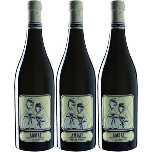 Sella & Mosca Ambat Vermentino di Sardegna DOC Weisswein Wein Trocken Sardinien Italien inkl. FeinWert E-Book (3 x 0,75l) von FeinWert