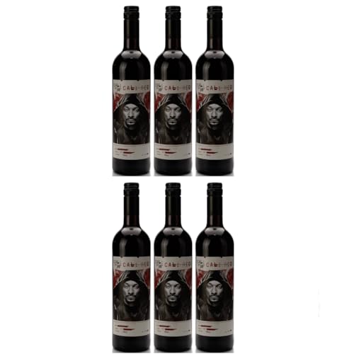 Snoop Dogg Cali Red Red Blend Rotwein Wein Halbtrocken Kalifornien Inkl FeinWert E-Book (6 x 0,75l) von FeinWert