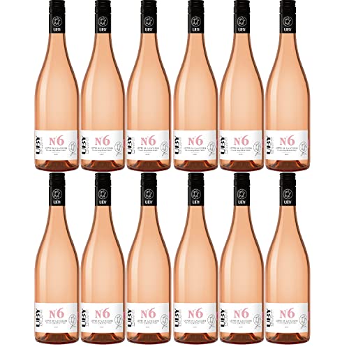 Uby N°6 Rosé Côtes de Gascogne IGP Roséwein Wein trocken Frankreich Inkl FeinWert E-Book (12 x 0,75l) von FeinWert