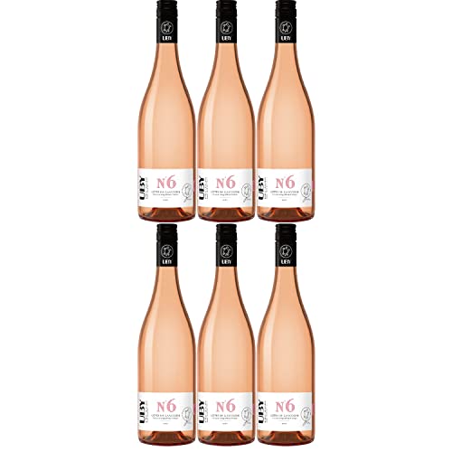 Uby N°6 Rosé Côtes de Gascogne IGP Roséwein Wein trocken Frankreich Inkl FeinWert E-Book (6 x 0,75l) von FeinWert