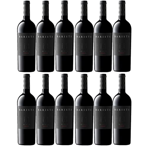 Val de Vie Barista Black Pinotage Rotwein Wein Trocken Western Cape Südafrika I FeinWert Paket (12 x 0,75l) von FeinWert