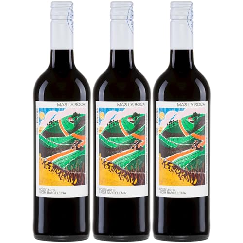 Vallformosa Mas La Roca Tinto Trocken Rotwein Vegan Spanien inkl. FeinWert E-Book (3 x 0,75 l) von FeinWert