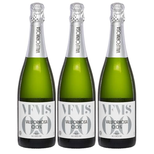 Vallformosa Vallformosa Sparkling 0,0% Trocken Schaumwein Vegan Spanien inkl. FeinWert E-Book (3 x 0,75 l) von FeinWert