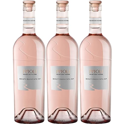 Vigneti del Vulture Pipoli Rosato Basilicata I.G.P. Roséwein Wein Trocken Italien Inkl. FeinWert E-Book (3 x 0,75l) von FeinWert