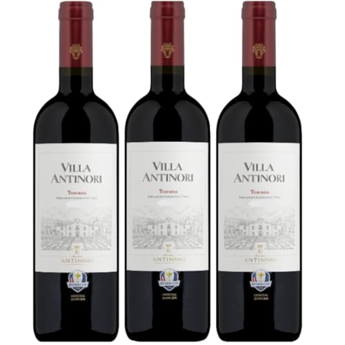 Villa Antinori Rosso Toscana IGT Rotwein Wein Trocken Italien Inkl FeinWert E-Book (3 x 0,75l) von FeinWert