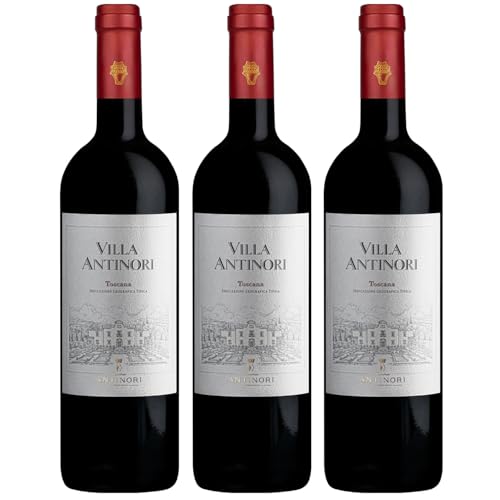 Villa Antinori Rosso Toscana IGT Rotwein Wein Trocken Italien Inkl FeinWert E-Book (3 x 0,75l) von FeinWert