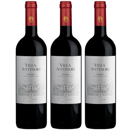Villa Antinori Rosso Toscana IGT Rotwein Wein Trocken Italien Inkl. FeinWert E-Book (3 x 0,75l) von FeinWert