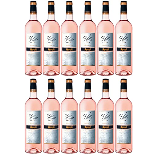 Villa d'Oc rosé Vin de Pays d'Oc Roséwein Wein trocken Frankreich I FeinWert Paket (12 x 0,75l) von FeinWert