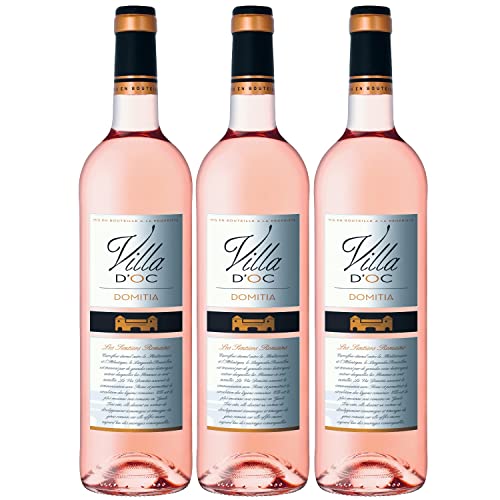 Villa d'Oc rosé Vin de Pays d'Oc Roséwein Wein trocken Frankreich I FeinWert Paket (3 x 0,75l) von FeinWert