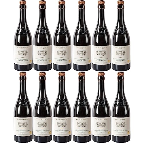 Villa di Corlo Lambrusco Grasparossa di Castelvetro DOC Secco Wein Rotwein Trocken Italien inkl. FeinWert E-Book (12 x 0,75l) von FeinWert