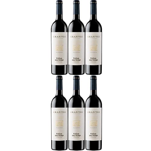 Viñas del Vero Gran Vos Rotwein Wein trocken Somontano Spanien I Visando Paket (6 Flaschen) von FeinWert