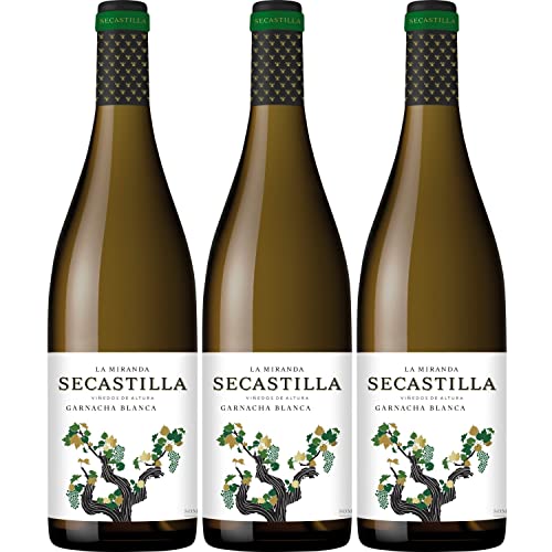 Viñas del Vero La Miranda de Secastilla Garnacha Blanca Weißwein Wein trocken Somontano Spanien I Visando Paket (3 Flaschen) von FeinWert