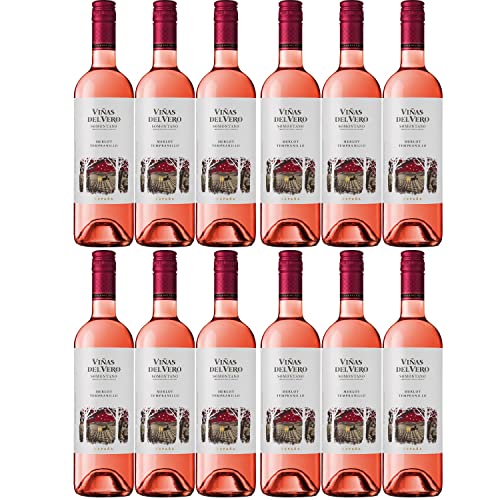 Viñas del Vero Rosado Roséwein Wein trocken Somontano Spanien I Visando Paket (12 Flaschen) von FeinWert
