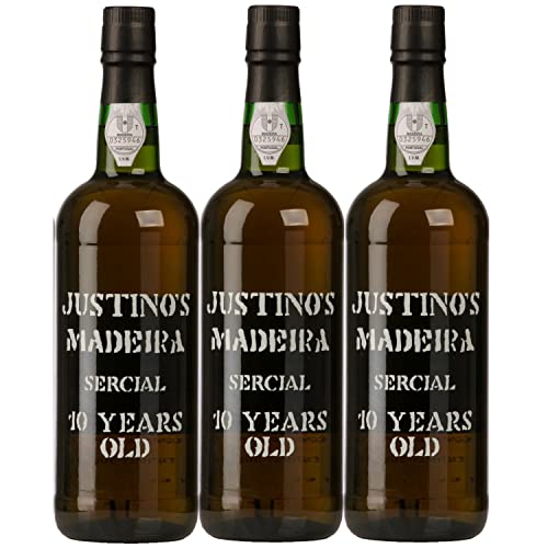 Vinhos Justino Henriques Justino's Sercial 10 Years Old Madeira Likörwein trocken Portugal Inkl. FeinWert E-Book (3 x 0,75l) von FeinWert