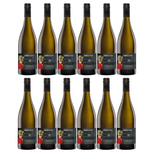 Weingut Hammel "Rock Me Amadeus" Sauvignon Blanc Grüner Veltliner trocken vegan Weißwein Pfalz Deutschland inkl. FeinWert E-Book (12 x 0,75l) von FeinWert