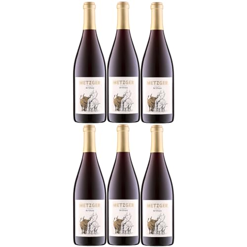 Weingut Uli Metzger „Arthos" Pinot Noir trocken Rot Deutschland inkl. FeinWert E-Book (6 x 0,75l) von FeinWert