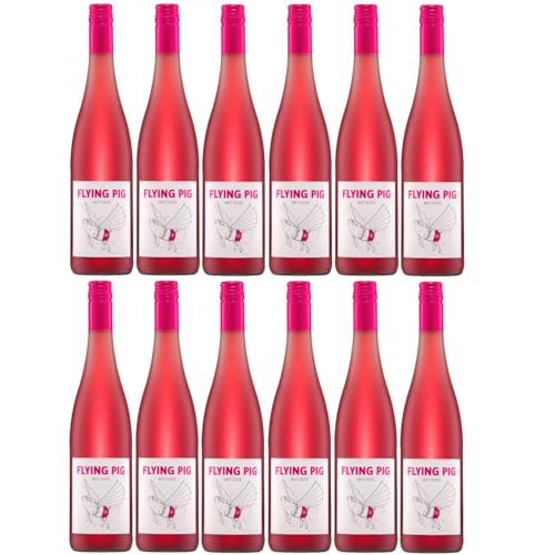 Weingut Uli Metzger Flying Pig Rosé Perlwein Deutschland inkl. FeinWert E-Book (12 x 0,75l) von FeinWert