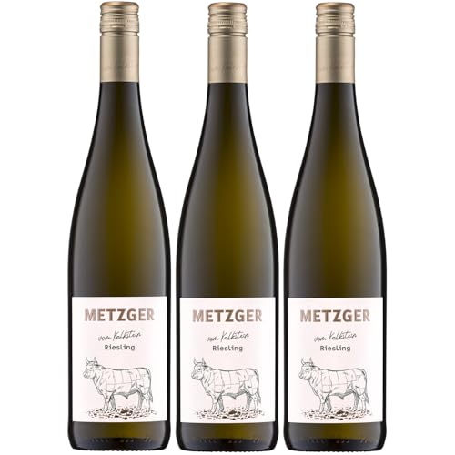 Weingut Uli Metzger vom Kalkstein Riesling trocken Weiß Deutschland inkl. FeinWert E-Book (3 x 0,75l) von FeinWert