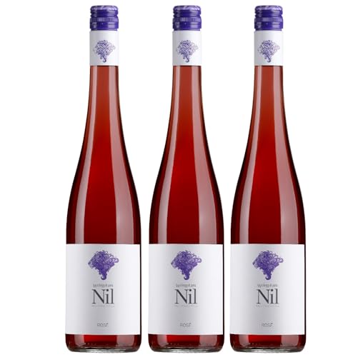 Weingut am Nil, Rosé trocken, Deutscher Qualitätswein g.U. Pfalz Roséwein Wein Deutschland inkl. FeinWert E-Book (3 x 0,75 l) von FeinWert