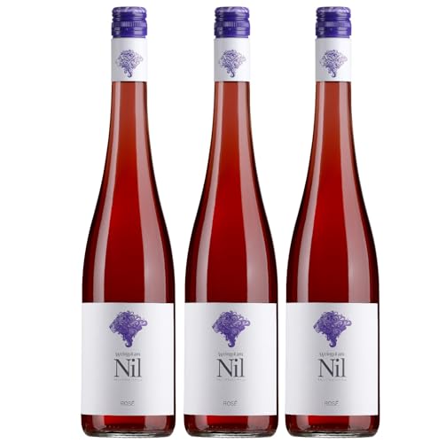Weingut am Nil, Rosé trocken, Deutscher Qualitätswein g.U. Pfalz Roséwein Wein Deutschland inkl. FeinWert E-Book (3 x 0,75 l) von FeinWert