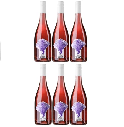 Weinhaus am Nil, Nil Secco rosé, Deutscher Perlwein mit zugesetzter Kohlensäure prickelnd Roséwein Wein Deutschland inkl. FeinWert E-Book (6 x 0,75 l) von FeinWert