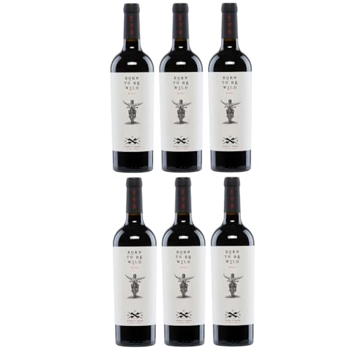 Wines N' Roses Viticultores Born To Be Wild Tinto Trocken Rotwein Vegan Spanien inkl. FeinWert E-Book (6 x 0,75 l) von FeinWert