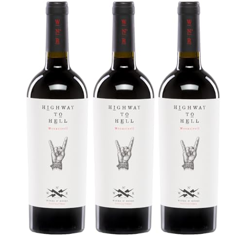 Wines N' Roses Viticultores Highway To Hell Tinto Trocken Rotwein Bio Vegan Spanien inkl. FeinWert E-Book (3 x 0,75 l) von FeinWert