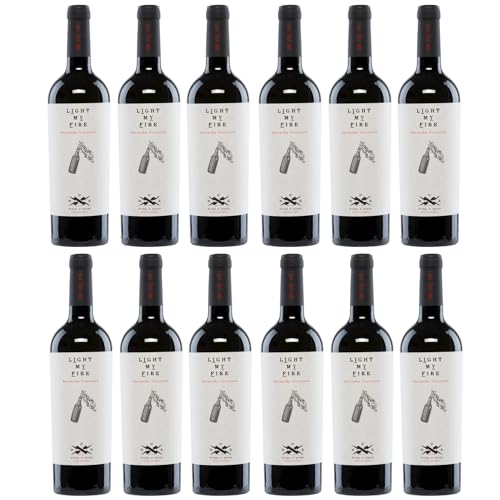 Wines N' Roses Viticultores Light My Fire Tinto Halbtrocken Rotwein Vegan Spanien inkl. FeinWert E-Book (12 x 0,75 l) von FeinWert