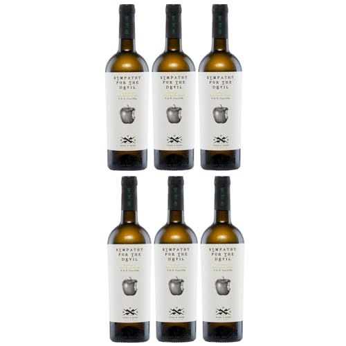 Wines N' Roses Viticultores Sympathy For The Devil Blanco Trocken Weißwein Bio Vegan Spanien inkl. FeinWert E-Book (6 x 0,75 l) von FeinWert