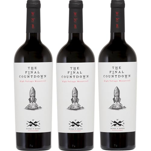 Wines N' Roses Viticultores The Final Countdown Tinto Trocken Rotwein Vegan Spanien inkl. FeinWert E-Book (3 x 0,75 l) von FeinWert
