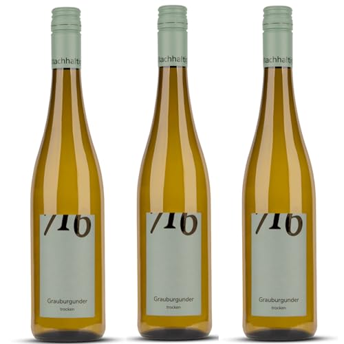 Winzerhof Ebringen Grauburgunder trocken 716 Weißwein Wein Deutschland inkl. FeinWert E-Book (3 x 0,75 l) von FeinWert