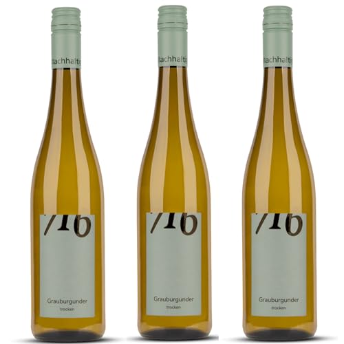 Winzerhof Ebringen Grauburgunder trocken 716 Weißwein Wein Deutschland inkl. FeinWert E-Book (3 x 0,75 l) von FeinWert